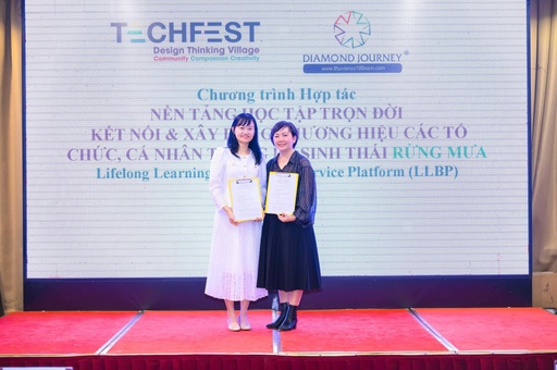 Ngày 23 tháng 11, Tập đoàn Hành trình Kim cương (DJC) tham gia sự kiện Tinh Hoa Hội Tụ Techfest – Whise 2023